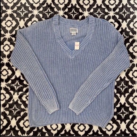 PINK Victoria's Secret Sweaters - Pink Victoria’s Secret Fishermen V-Neck Sweater